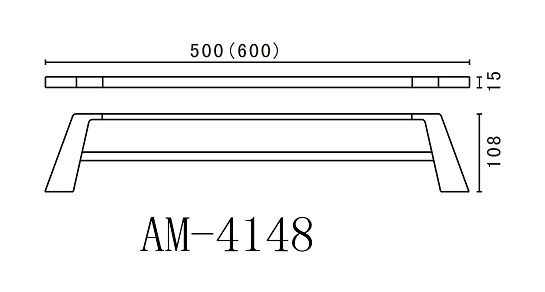 Двойной полотенцедержатель Art&Max Techno AM-4148 схема 2