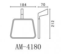 Полотенцедержатель Art&Max Techno AM-4180 схема 2