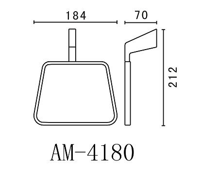 Полотенцедержатель Art&Max Techno AM-4180 схема 2