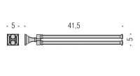 Двойной полотенцедержатель Colombo PORTOFINO B3212 BR схема 2
