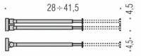 Двойной выдвижной полотенцедержатель Colombo PLUS W4914 схема 2