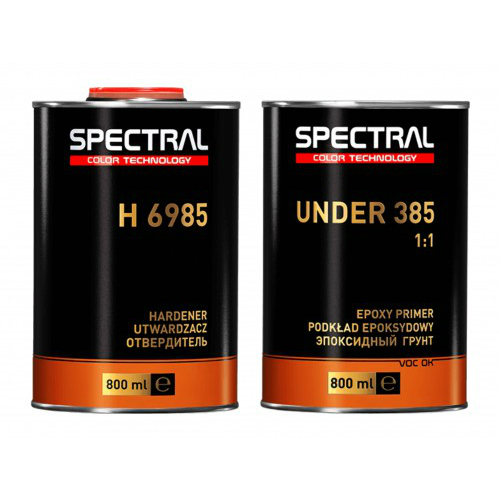 Spectral UNDER 385 + H6985 Эпоксидный грунт с отвердителем 1:1, объем 800мл. + 800мл.