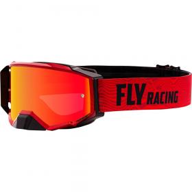 Fly Racing 2021 Zone Pro Red/Black Red Mirror/Amber Lens очки для мотокросса
