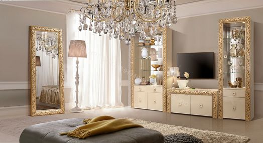 Зеркало большое золото Тиффани Премиум