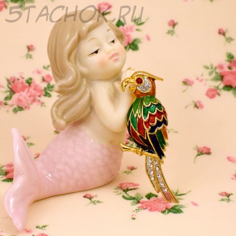 Брошь "Попугайчик" (США)