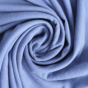 Микровельвет в рубчик - Джинсовый 50х25