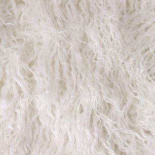 Длинноворсовый волнистый мех Белый 50х40