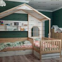 Кровать Домик угловой Fairy Land №21 (для двоих детей)