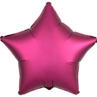 Шар (18/45) Звезда, Гранатовая сатин.