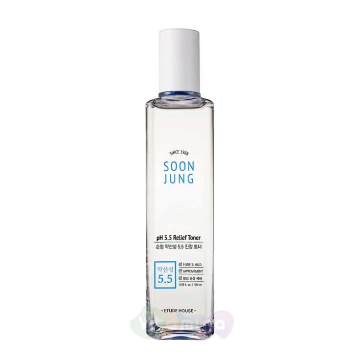 Etude House Регенерирующий тонер SoonJung pH 5.5 Relief Toner, 180 мл