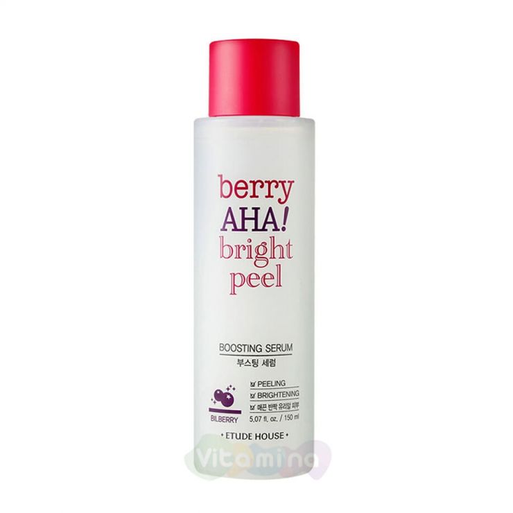 Etude House Обновляющая сыворотка-бустер Berry AHA Bright Peel Boosting Serum, 135 мл
