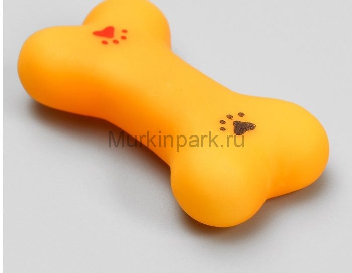 Игрушка пищащая малая "Косточка с лапками", 8,5 см