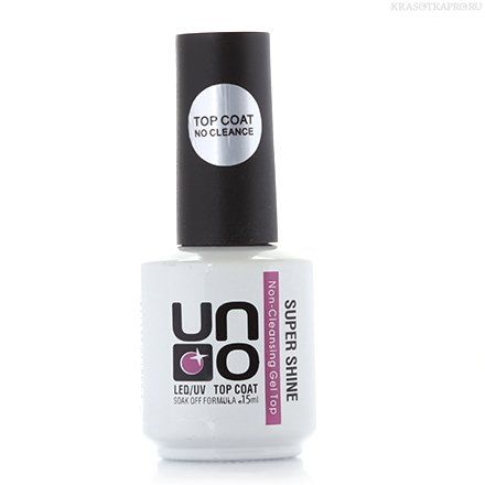 UNO, Топ без липкого слоя Top Coat Super Shine, 15 мл