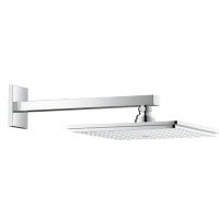 Верхний душ Grohe Rainshower Allure 26054000 с душевым кронштейном без ограничения расхода воды схема 2