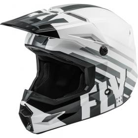 Fly Racing Kinetic Thrive White/Black/Grey шлем внедорожный