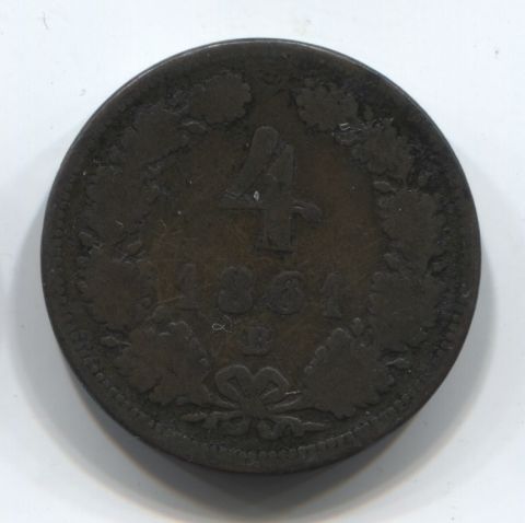 4 крейцера 1861 года Австрия B