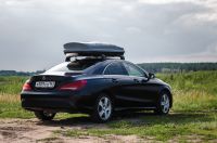 Автомобильный бокс на крышу Nobu Cross, 380 литров, серый текстурный