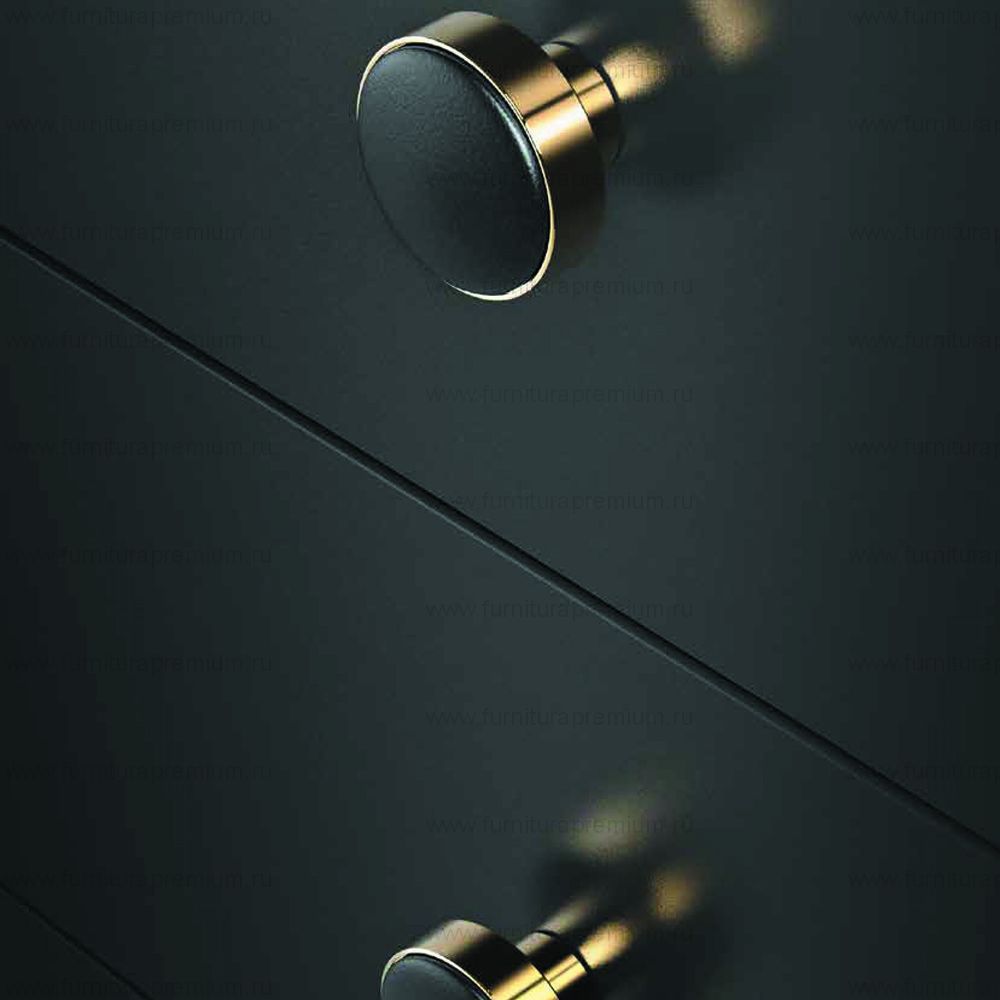 Мебельная ручка-кнопка Glass Design Leather 40 мм