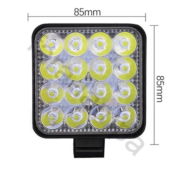 Светодиодная фара-вспышка стробоскоп 48 Ватт (комплект 2 шт)