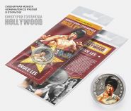 25 РУБЛЕЙ — БРЮС ЛИ (Bruce Lee), гравировка, в открытке​ Oz