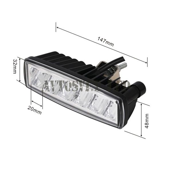 Фара светодиодная AS6L-60W SPOT dioptric lighting