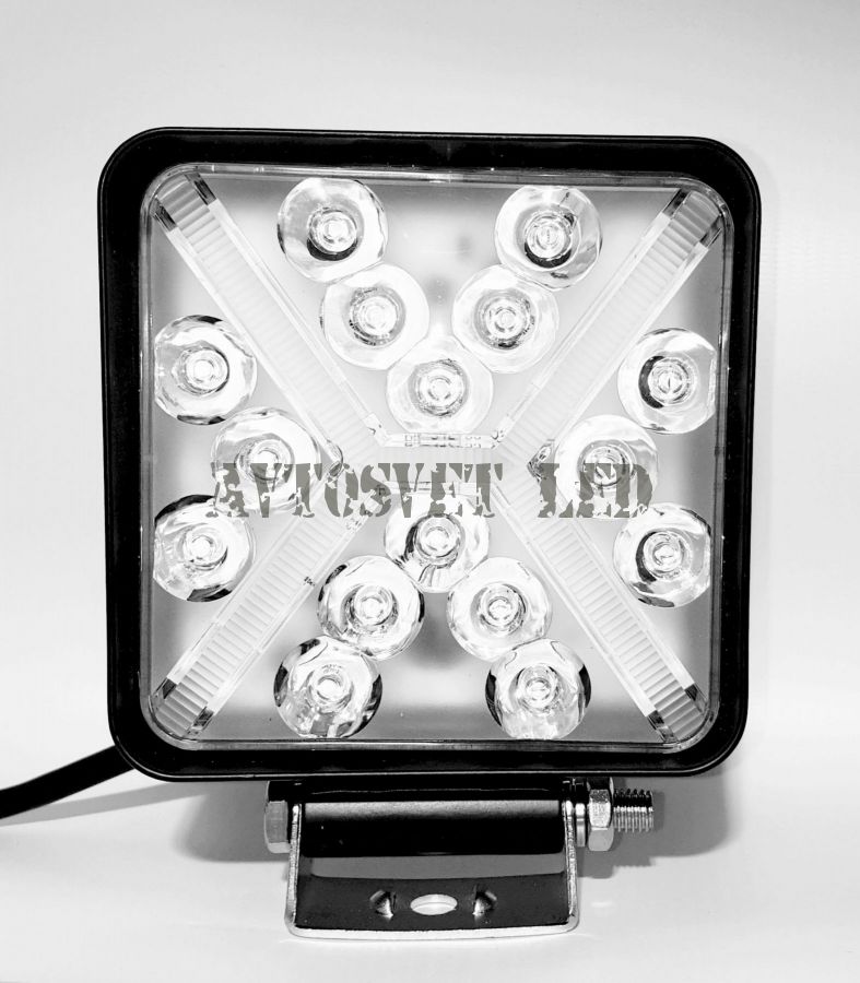 Фара светодиодная ASY34-102W flood ближний, противотуманный белый-желтый свет