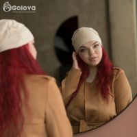 Головной убор удобный из трикотажа Golova Восток