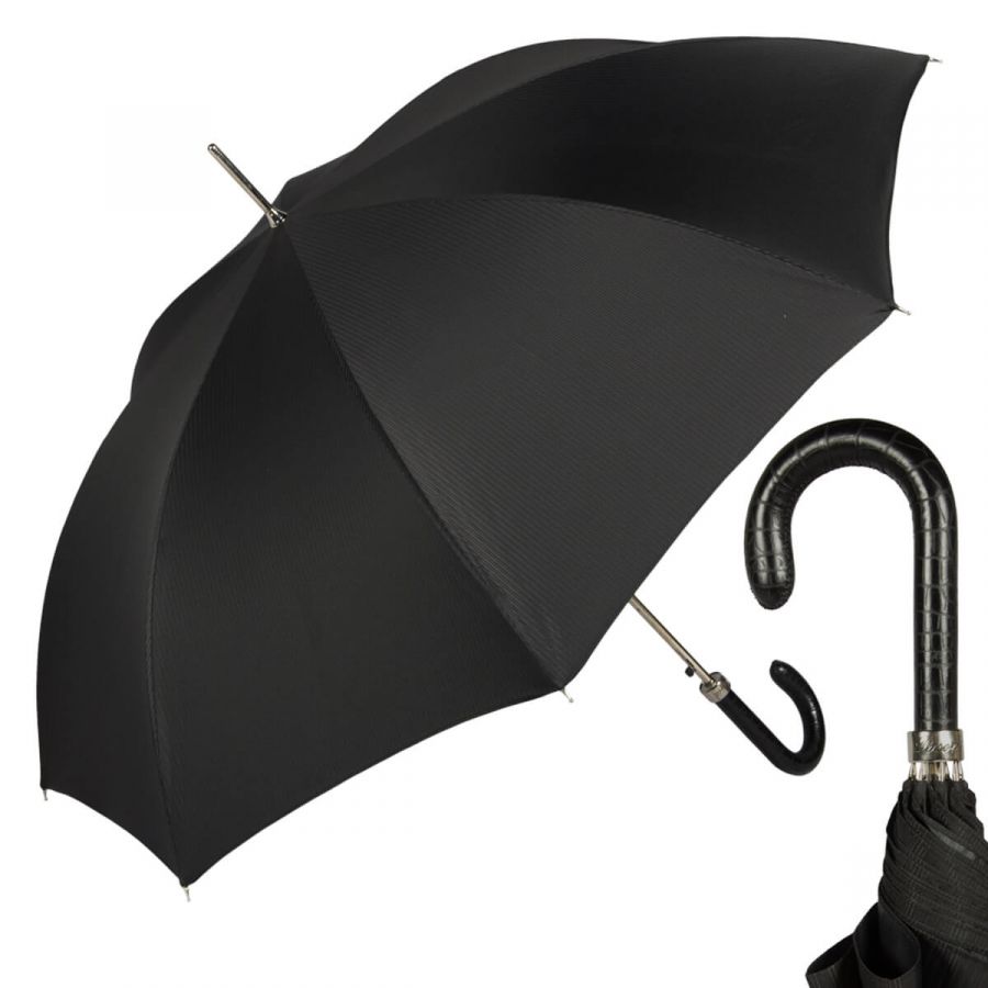 Зонт-трость Pasotti Lazer Stripes S Black