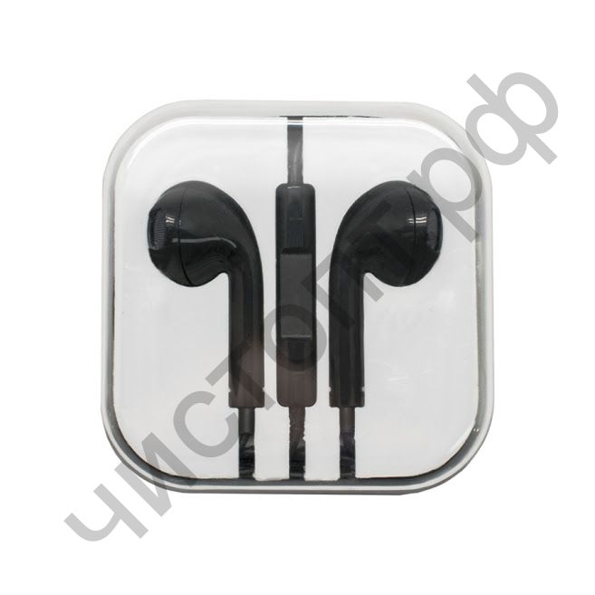 Гарнитура (науш.+микр.) для сотов. OXION HS-PI-001L-BK plastic box чёрные
