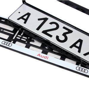Рамки номера Audi - белые