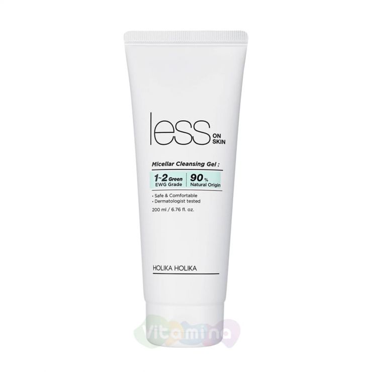 Holika Holika Мицеллярный гель Less On Skin Micellar Cleansing Gel, 200 мл
