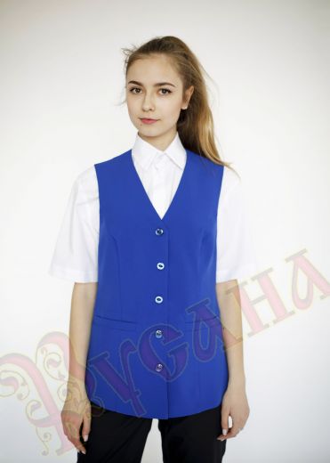 Жилет синий женский для администраторов