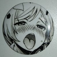 Значок (Средний 37 мм) Ahegao