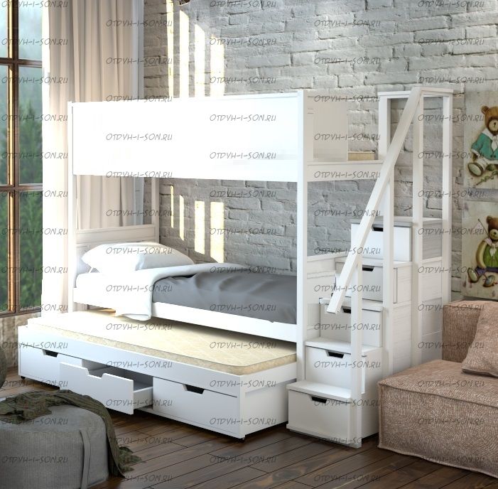 Кровать трехъярусная Factory №7H