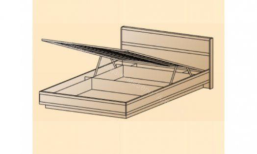 Карина Кровать КР-1004 (1,8х2,0) с П/Мех. и жестким изголовьем
