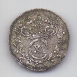 1 оре - эре 1668 года Швеция XF