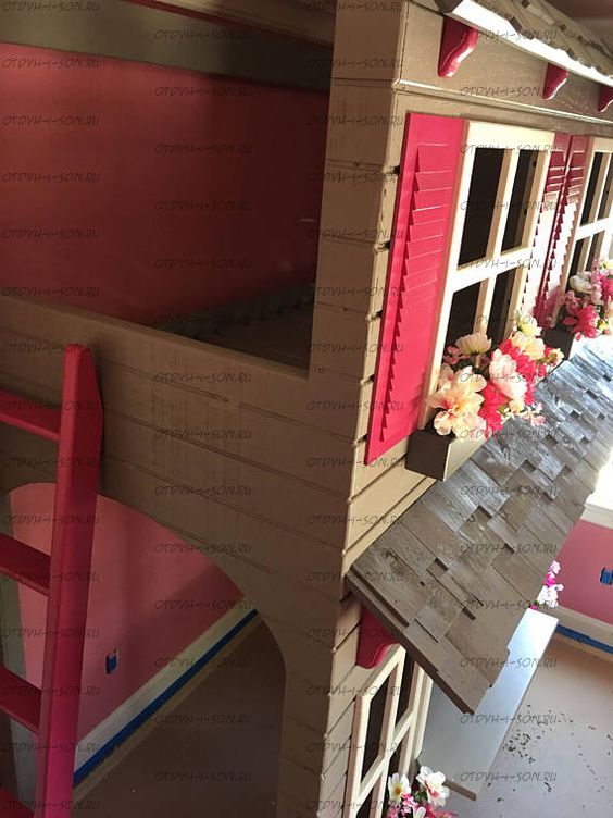 Кровать двухъярусная, Кровать-домик Fantasy №14