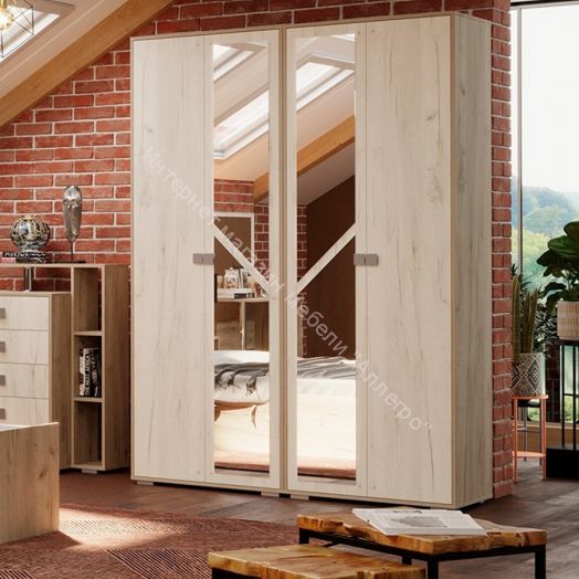 Шкаф "Ольга 17" 4-х створчатый для одежды и белья