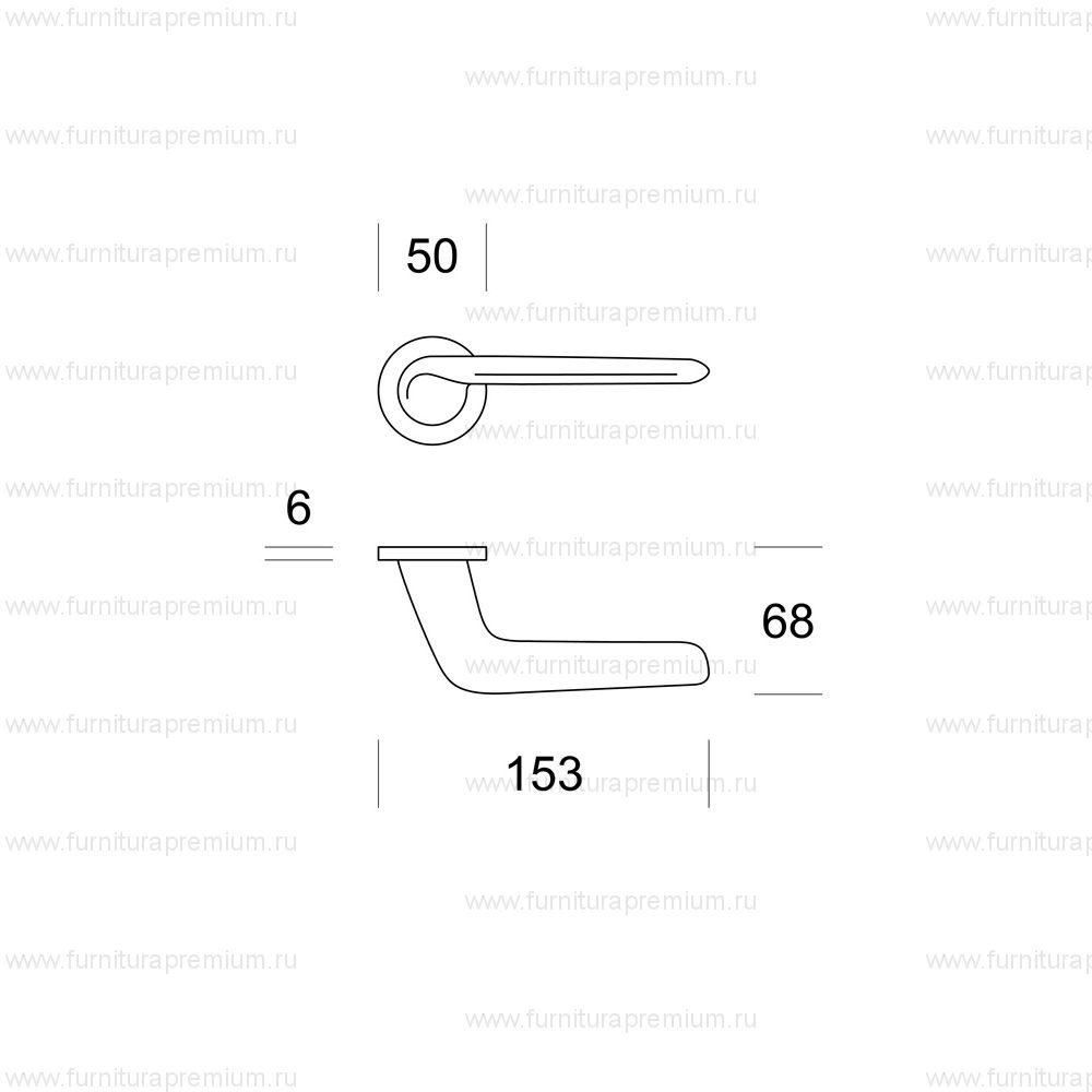Ручка Salice Paolo Elan 6265R6 SB Black