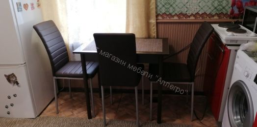 Кухонный стул "Соренто Плюс" венге/серебристый металлик