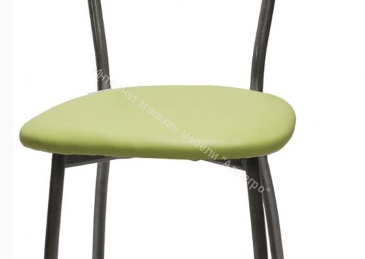 Кухонный стул "Сильвия" оливковый/серебристый металлик