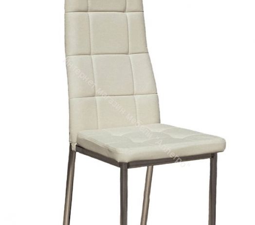 Кухонный стул "Волна премиум" Крем/Хром