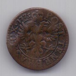 9 денье 1775 года Женева Швейцария