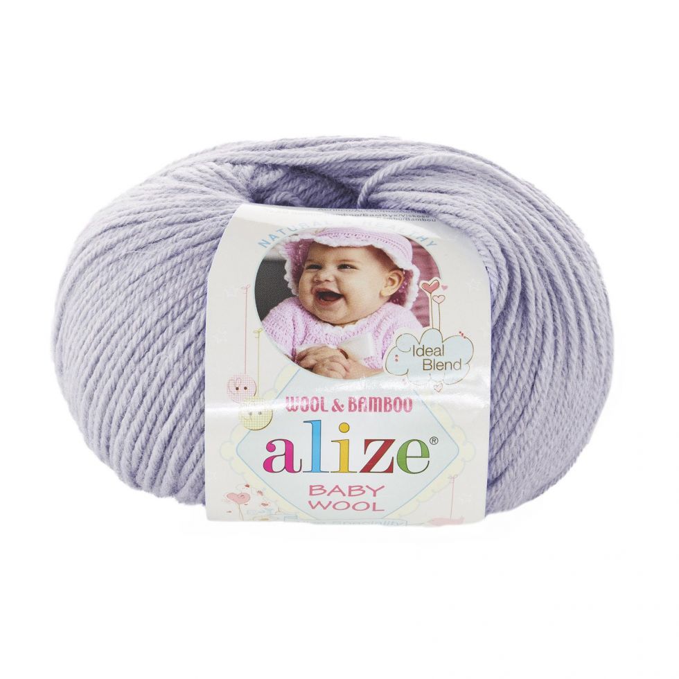 BABY WOOL (ALIZE) 713-светлая сирень