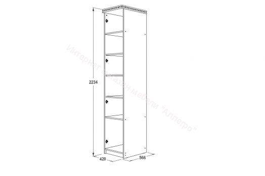 Шкаф "Ольга 13" одностворчатый для белья