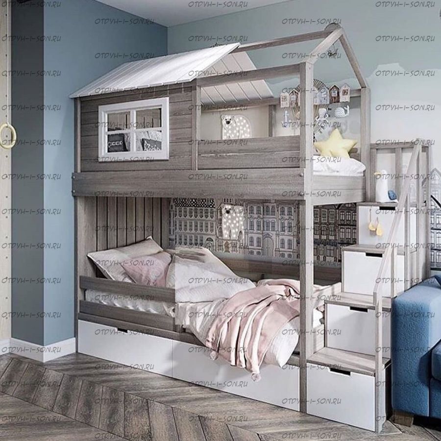 Кровать двухъярусная, Кровать-домик Felicia №55