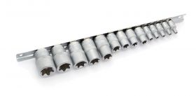 623714 Набор головок TORX  1/4", 3/8", 1/2" Дело Техники,14 предметов