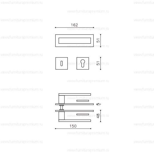 Ручка Olivari Diana M206P