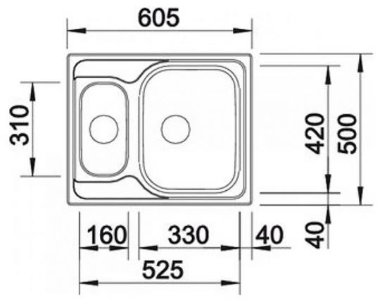 Мойка кухонная Blanco Tipo 6 Basic 514813 ФОТО