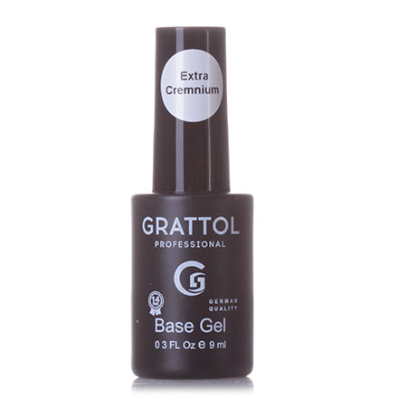 БАЗА Каучуковая Rubber Base  EXTRA CREMNIUM  Grattol  9мл